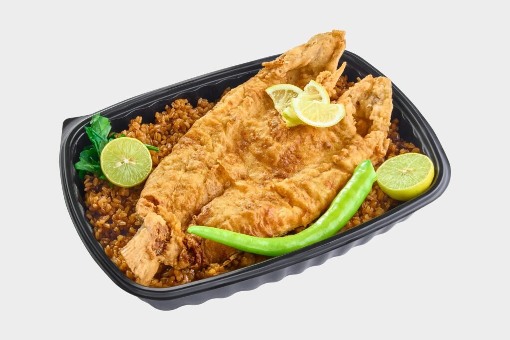 وجبه سمك بوري مقلي