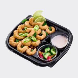 وجبة جمبري وسط مقلي