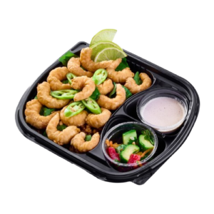 وجبة جمبري وسط مقلي