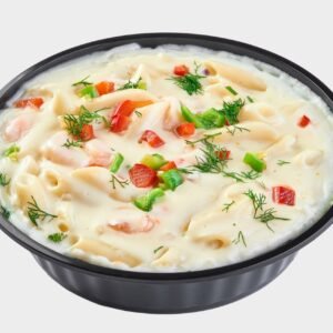 باستا صوص ابيض بالجمبري