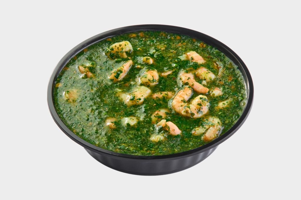 منقوع فيتامينات ملوخية بالجمبري