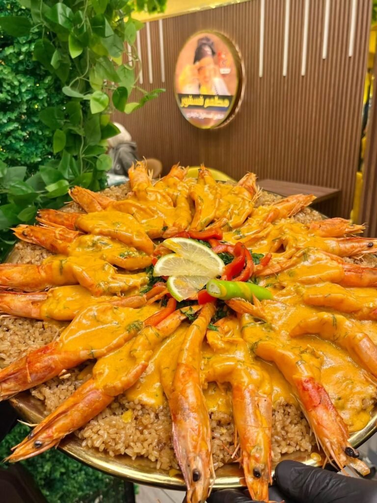 صينية جمبري سووبر جامبو بترفلاي (كيلو جمبري بترفلاي + كيلو رز هدية )