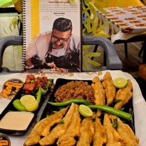 سمك مكرونه مقلي