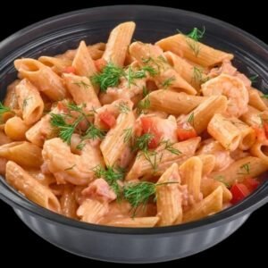 باستا صوص بينك بالجمبري ( مخلي وسط )