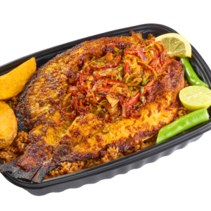 وجبة سمك بوري سنجاري مشوي